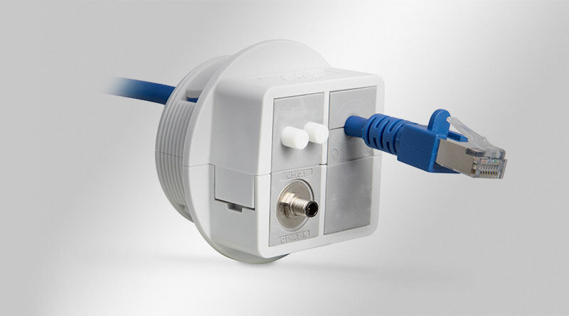 QVT-CLICK | Deelbare kabelwartel voor klikmontage