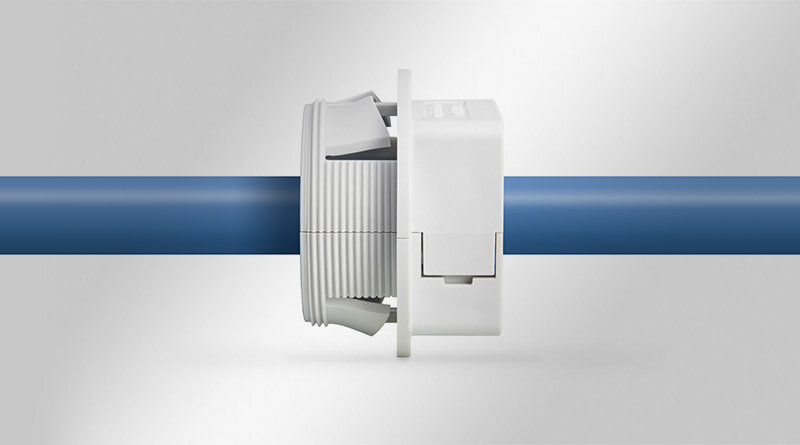 QVT-CLICK | Deelbare kabelwartel voor klikmontage